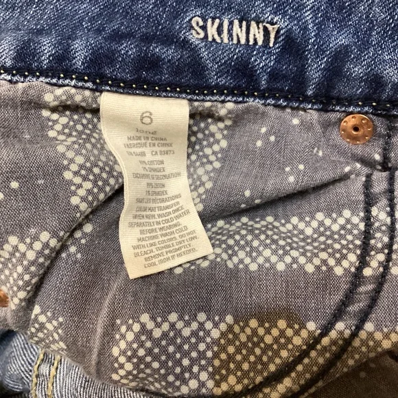 AE Stretch SKINNY Jeans Distressed/Destroyed Size 6 Long from 2011 - Picture 3 of 6